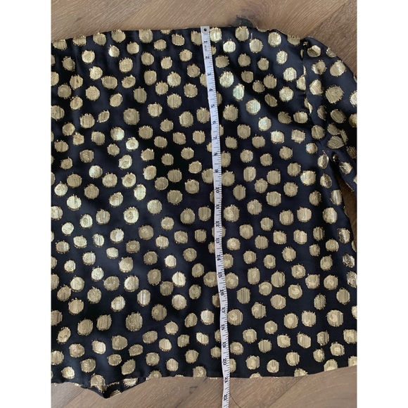 For Love & Lemons Black Lottie Tie Front Blouse M - Picture 5 of 14